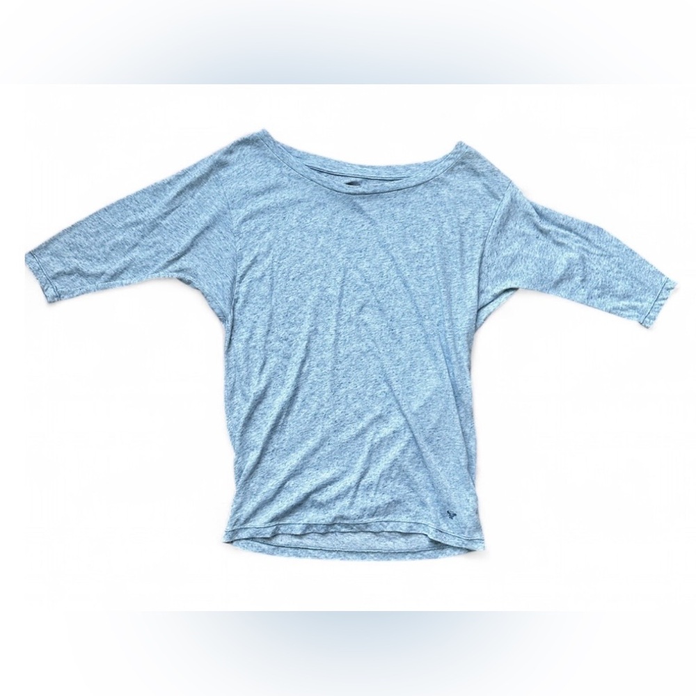 🌸Spring Sale!🌸 American Eagle Blue-Gray Heathered 3/4 Sleeve Top